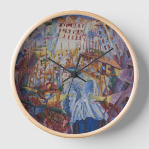 Horloge La rue entre dans la maison - Umberto Boccioni