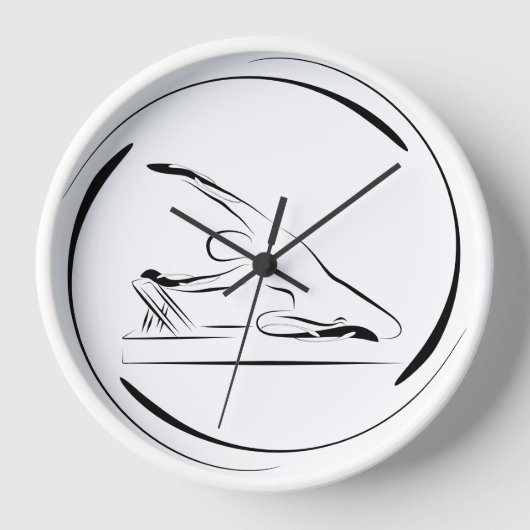 Horloge La sirène de Pilates pose sur le réformateur (Recto)