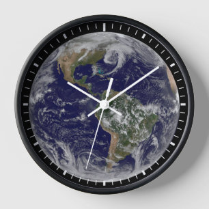 Horloge La Terre Pleine Montre Des Systèmes À Faible Press