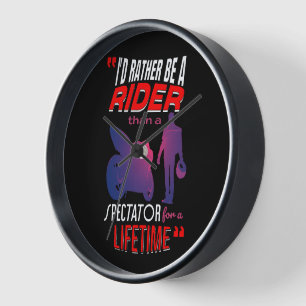 Horloge La vie d'un motard : Roulez, ne regardez pas