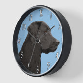 Horloge Labrador Retriever Black Peinture Original Chien A (Angle)