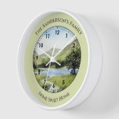 Horloge Lac Buttermere Cumbria Angleterre Aquarelle (Angle)