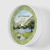 Horloge Lake Buttermere, Cumbria, Angleterre Aquarelle (Angle)