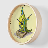 Horloge Lambeosaurus Se Possédant Sur Une Échelle De Poids (Angle)