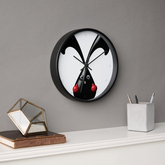 Horloge Lapin Boxeur Mignon et Coriace (Bureau)