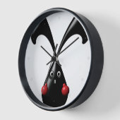 Horloge Lapin Boxeur Mignon et Coriace (Angle)