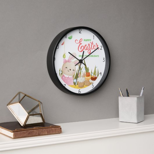Horloge Lapin de Pâques (Bureau)