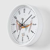 Horloge Lapin en vacances (Angle)