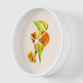 Horloge L'aquarelle calle (Angle)