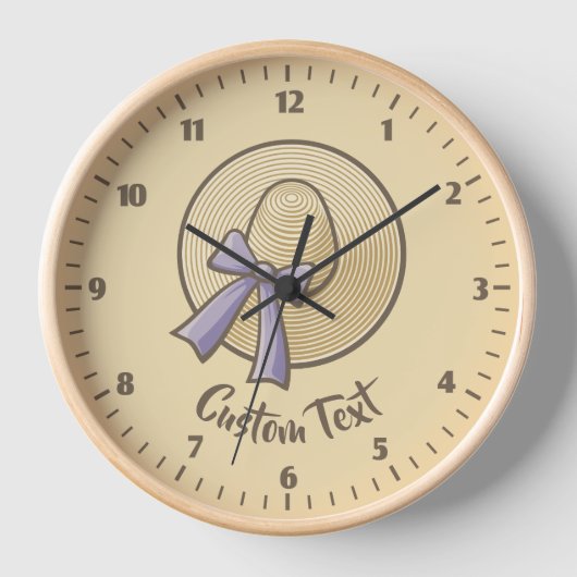 Horloge Large Casquette beige clair (Recto)