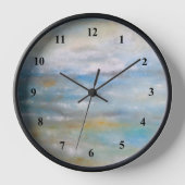 Horloge L'art côtier Abstrait de la plage (Recto)