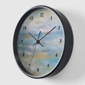 Horloge L'art côtier Abstrait de la plage (Angle)