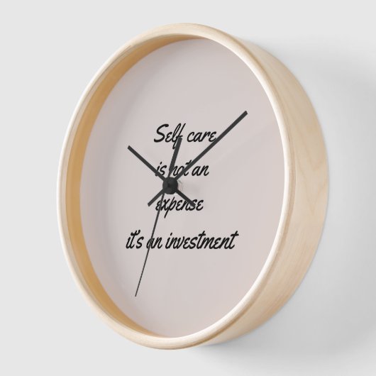 Horloge L'autogestion n'est pas une dépense (Angle)