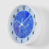 Horloge Lave bleue (Angle)