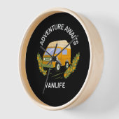 Horloge L'aventure attend VanLife (Angle)