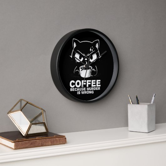Horloge Le meurtre est faux (Bureau)
