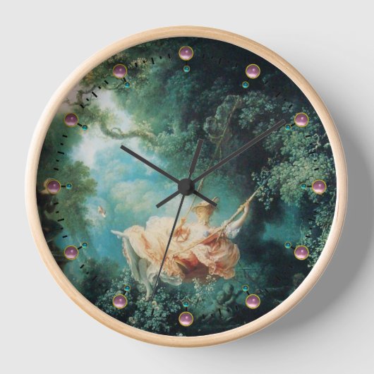Horloge LE rose vert SWING (Recto)