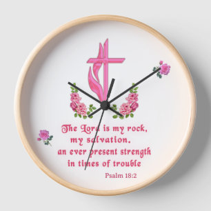 Horloge Le Seigneur est mon rocher
