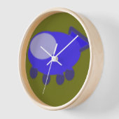 Horloge Le vaisseau spatial bleu (Angle)