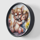 Horloge L'Embrace douce de l'amour (Angle)