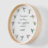 Horloge Les colibris d'Anna (Angle)