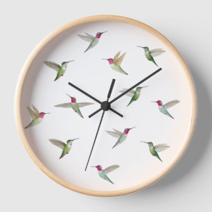 Horloge Les colibris d'Anna