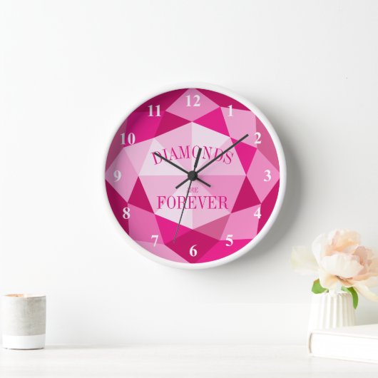 Horloge Les diamants sont éternellement rose gemstone horl (Maison)