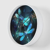 Horloge Les libellules du lac (Angle)