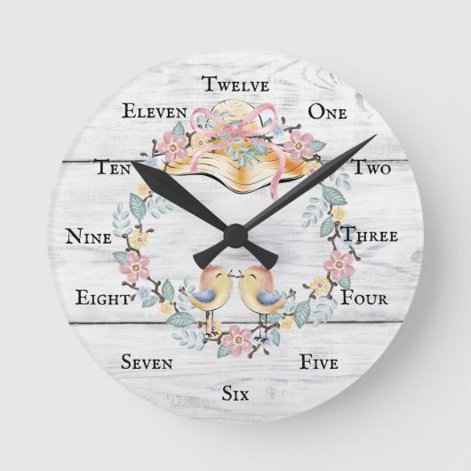 Horloge Les oiseaux chantent et les Casquettes son (Recto)