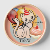 Horloge Les Pastels Festifs Cute Kitten (Recto)