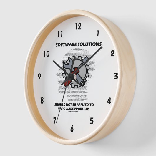 Horloge Les solutions logicielles ne doivent pas être appl (Angle)