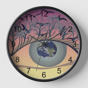 Horloge Les yeux sur le monde – L'art de la sensibilisatio