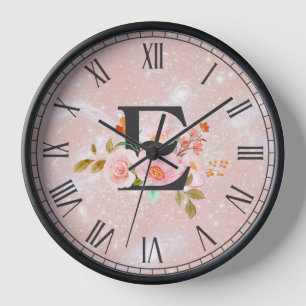Horloge Lettre E