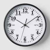 HORLOGE LETTRE HÉBRAÏQUE (Recto)