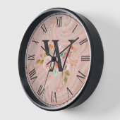 Horloge Lettre W (Angle)