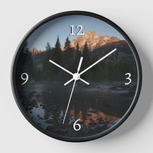 Horloge Lever de soleil de Grand Teton à Cottonwood Creek