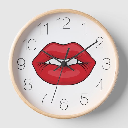 Horloge Lèvres Rouges (Recto)