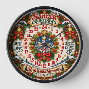 Horloge L'Horloge du compte à rebours de Noël du Père Noël