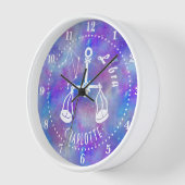 Horloge Libra Scales Constellation Stations Nom Anniversai (Angle)