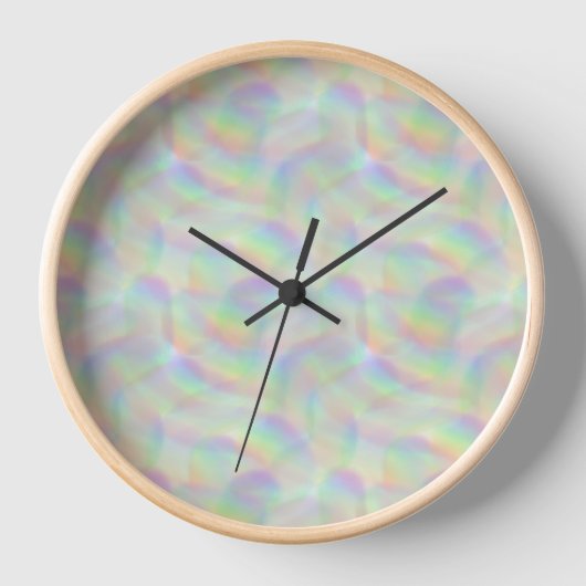 Horloge lignes arc-en-ciel (Recto)