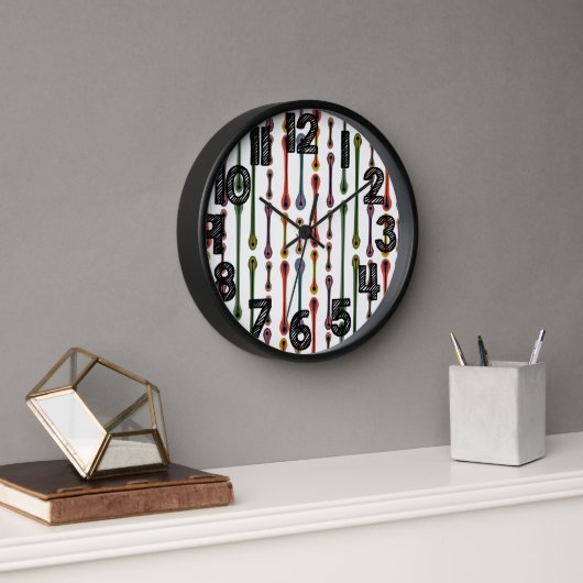Horloge Lignes atomiques (Bureau)