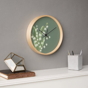 Horloge Lily De La Vallée Florale