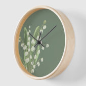 Horloge Lily De La Vallée Florale (Angle)