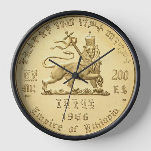 Horloge Lion of Judah Jah Rasta Reggae Roots (Recto)