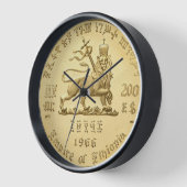 Horloge Lion of Judah Jah Rasta Reggae Roots (Angle)