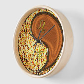 Horloge Lion & Singe de Bois (Angle)