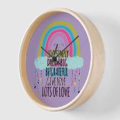 Horloge Live Simply Dream Big Be Grateful Give Love (Angle)