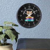 Horloge Livres d'ours Bibliothèque de l'école primaire Hor
