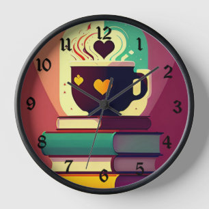 Horloge Livres Et Café