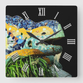 Horloge Lizard de Barcelone, Art, Parc Guell, Cata (Recto)